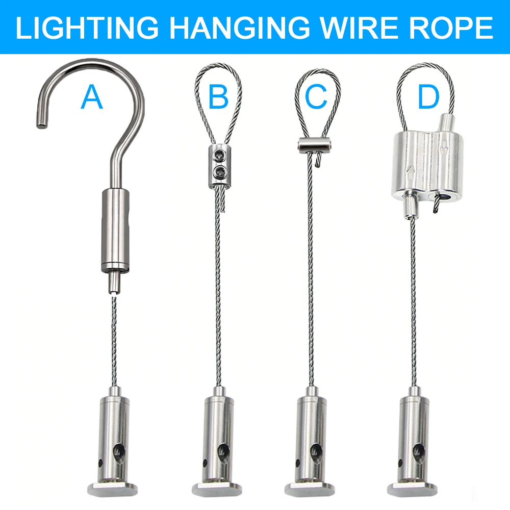

Adjustable Lighting Hanging Rope 304 Stainless Steel Wire for Plant Lamp Table Lamp Indoor Outdoor Decorative Suspension Line