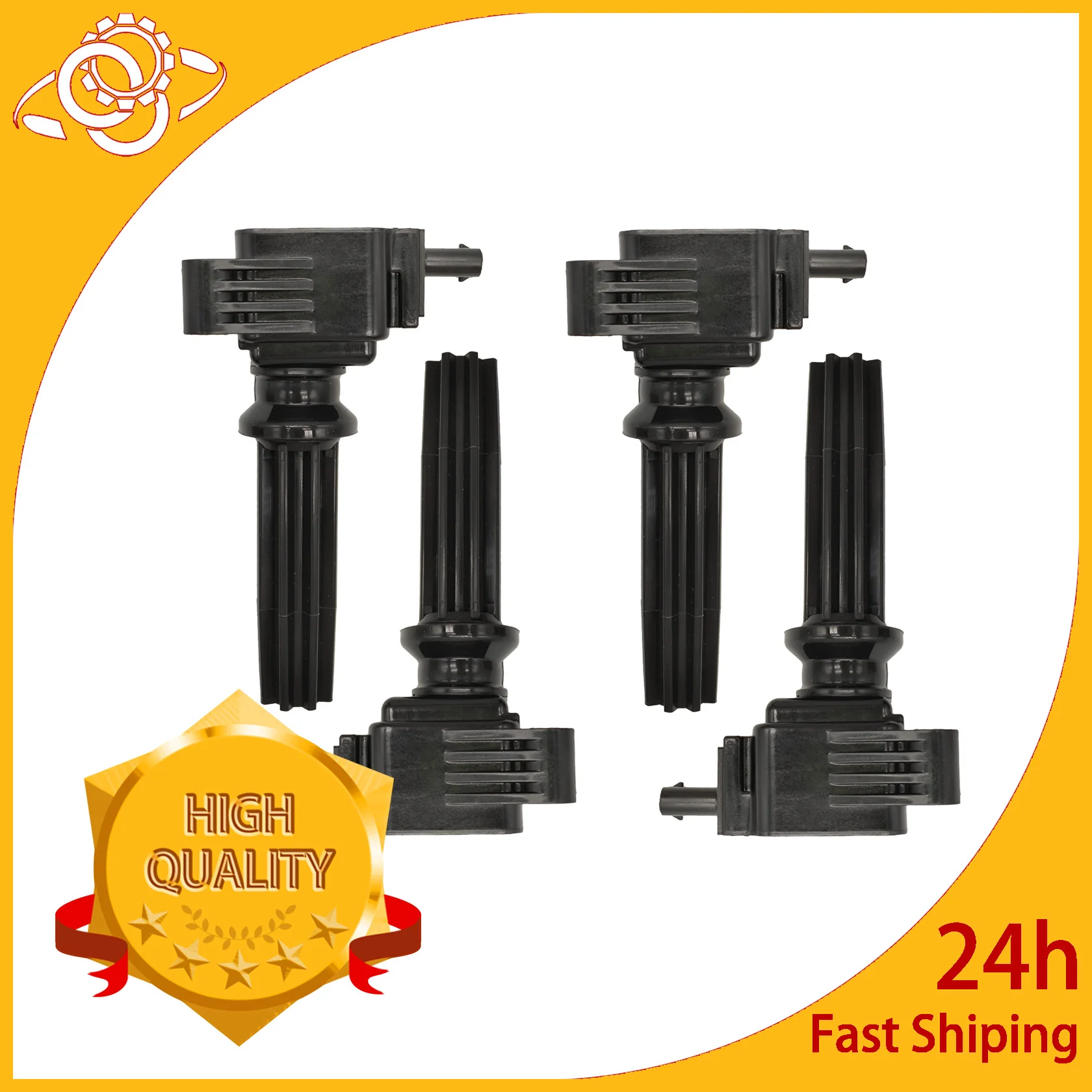 

4PCS Ignition Coils For 2012-2019 Ford Fusion Focus Edge Taurus Explorer Lincoln MKZ 0221604700 6736203 DG562 UF-670 UF670