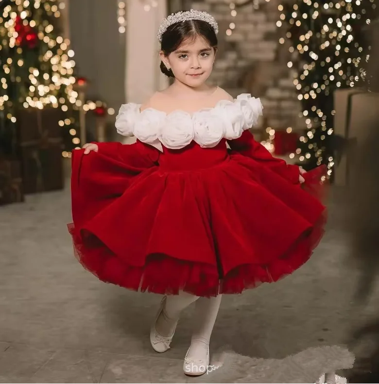 

Fashion Flower Girls Wedding Princess Ball Gown Children Birthday Party Dress g476