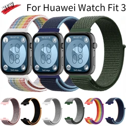 Official Nylon Loop Strap For Huawei Watch Fit 3/4/5 Sports Bracelet Correa For Huawei Watch Fit 5 Pro/4 Pro band Accessory Belt