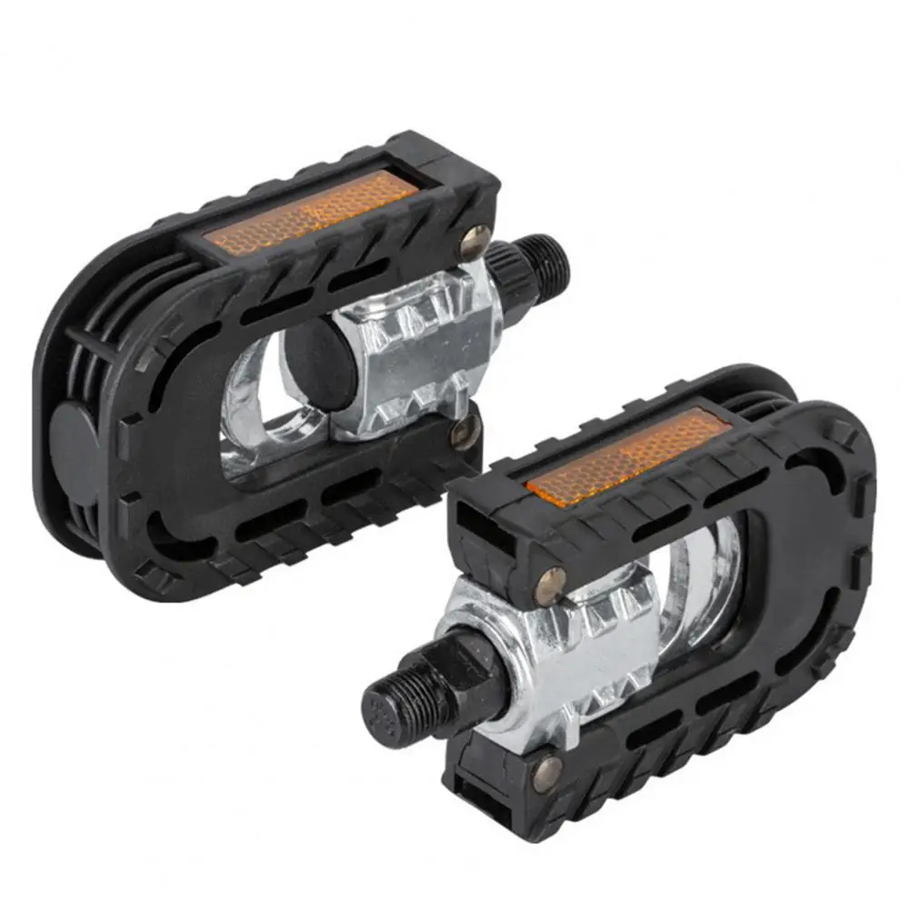 

1 Pair Bike Pedals Sturdy Shaft Core Non-slip Lightweight Replacement Aluminum Alloy Cycling Riding Flat Pedal Cycling Equipment