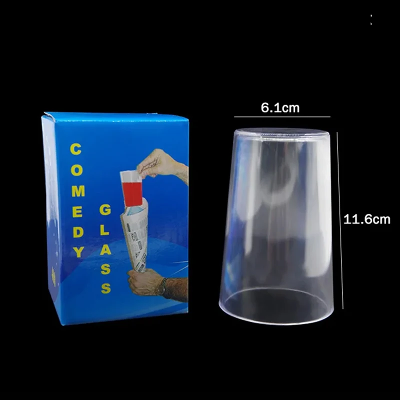 Comedy Glass In Paper Cone - Magic Tricks Comedy Stage Gimmick Accessories Mentalism Funny Illusion Magic Props