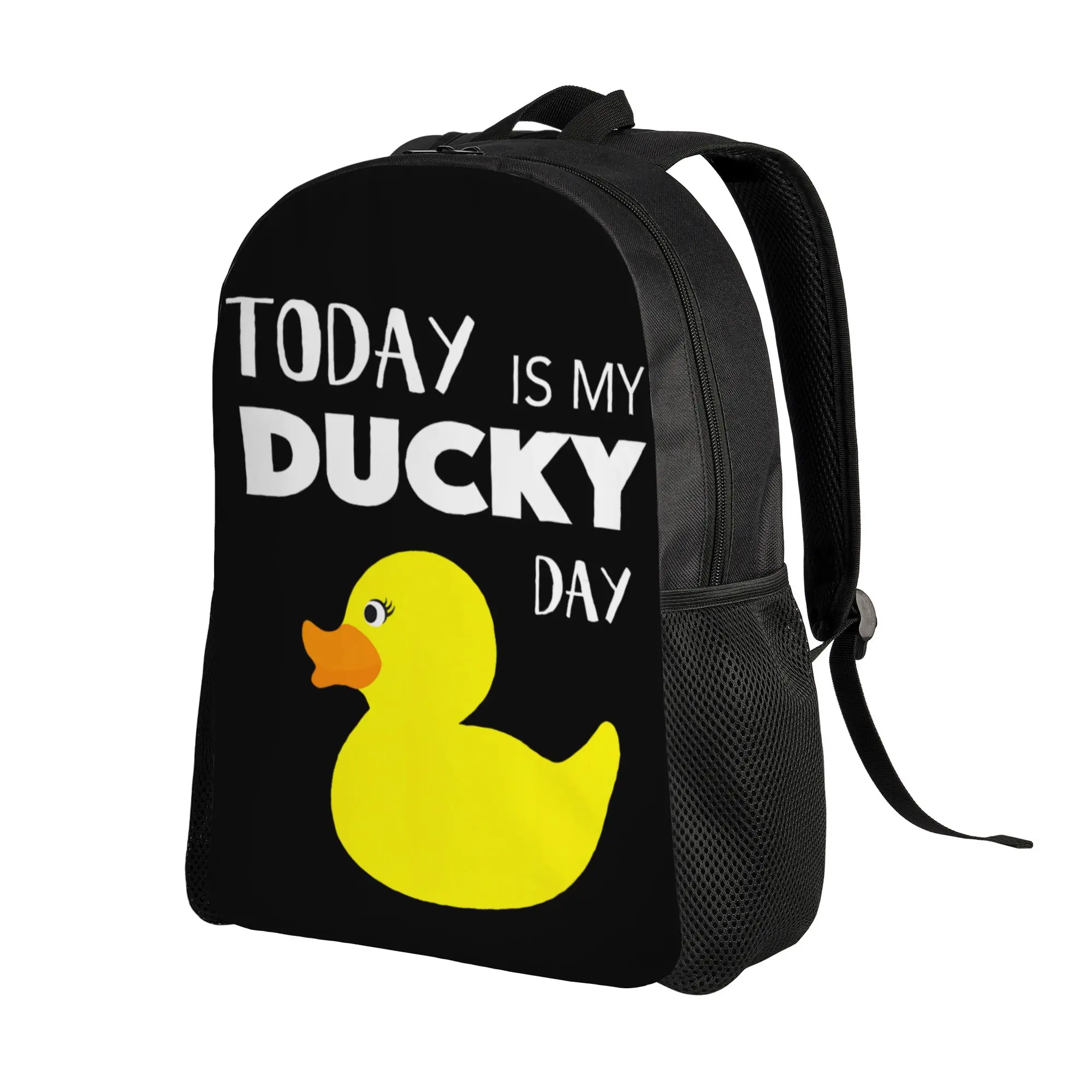 Today is My Ducky Day I Lucky Day Gift  Backpack  Kawaii Backpacks Women Men University Lightweight High School Bags Rucksack