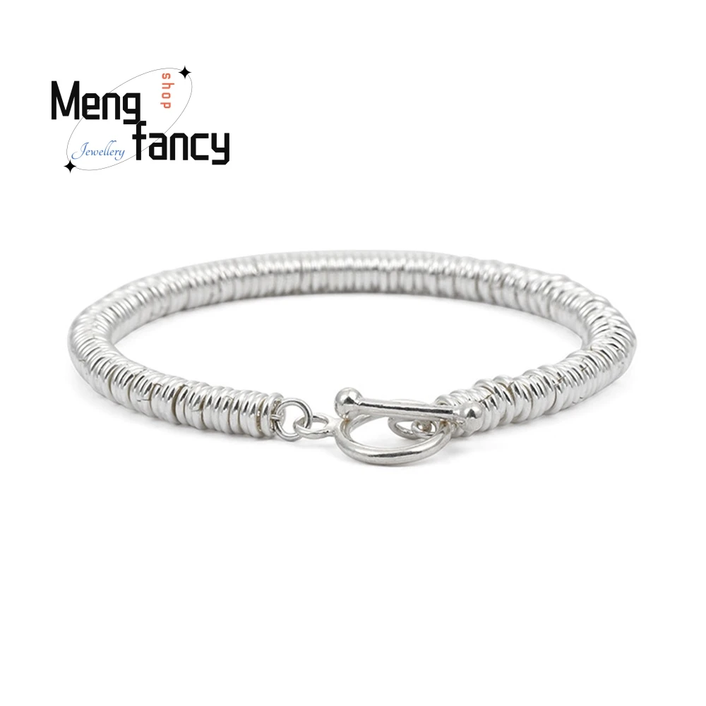 

Plain Circle Bracelet For Men Simple Trendy Individualistic And Versatile Couple Bracelet Handicraft Best Selling Exquisite