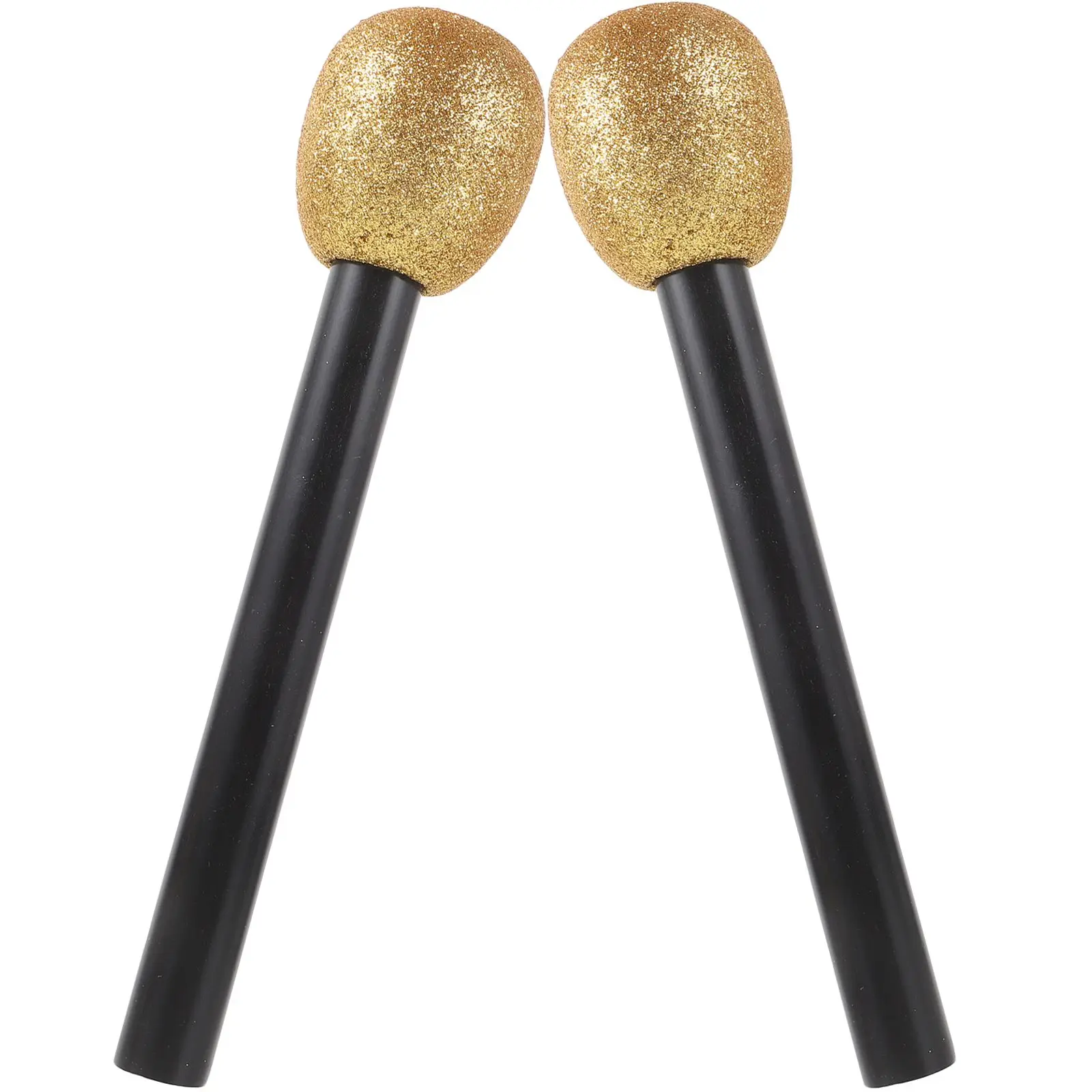 

2 Pcs Simulated Powder Microphone Prop for Kids Fake Bling Toddler Toys Plastic Foam Microphones Man