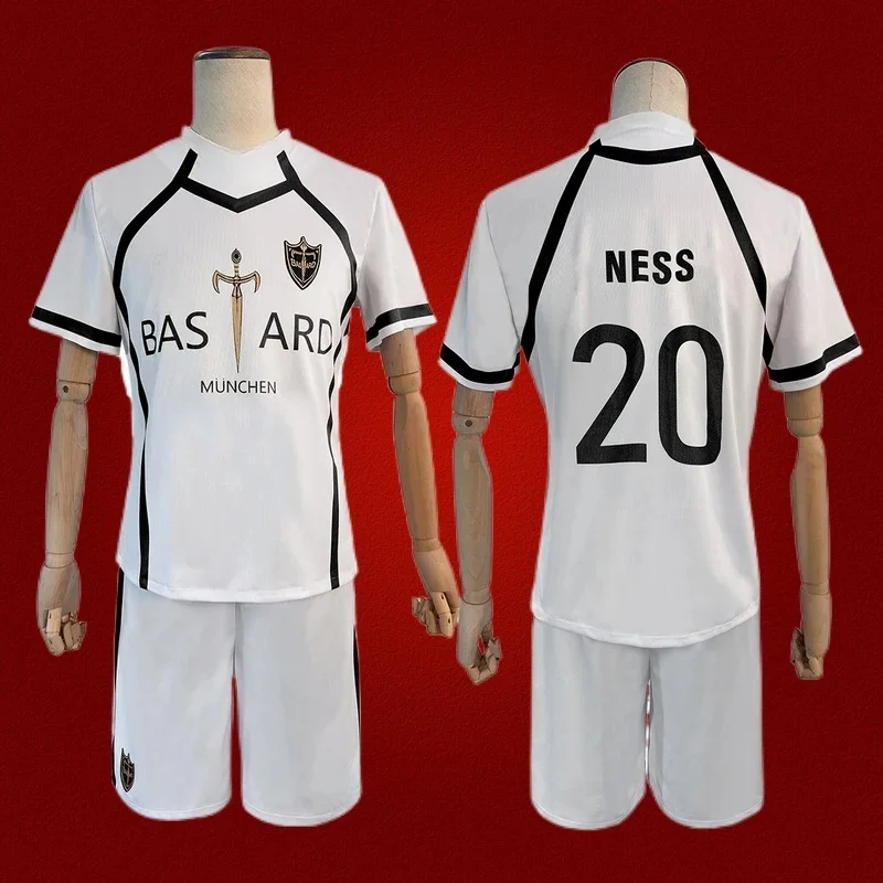 

HOLOUN Blue Lock Anime Kaiser NO.11 Ness NO.20 Cosplay Costume Bastard Munchen Embroid Teenager Training Jersey Soccer Uniform