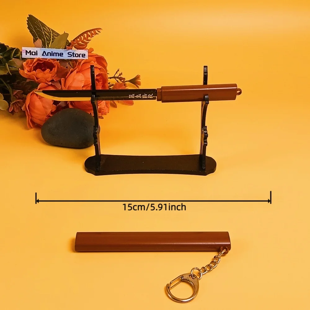 10-calowa Mini Katana Tanjurou Mała Oryginalna Samurajska Anime Kimetsu No Yaiba Miecz Metalowy Demon Slayer Prawdziwa Japońska Katana Zabawka Prezent