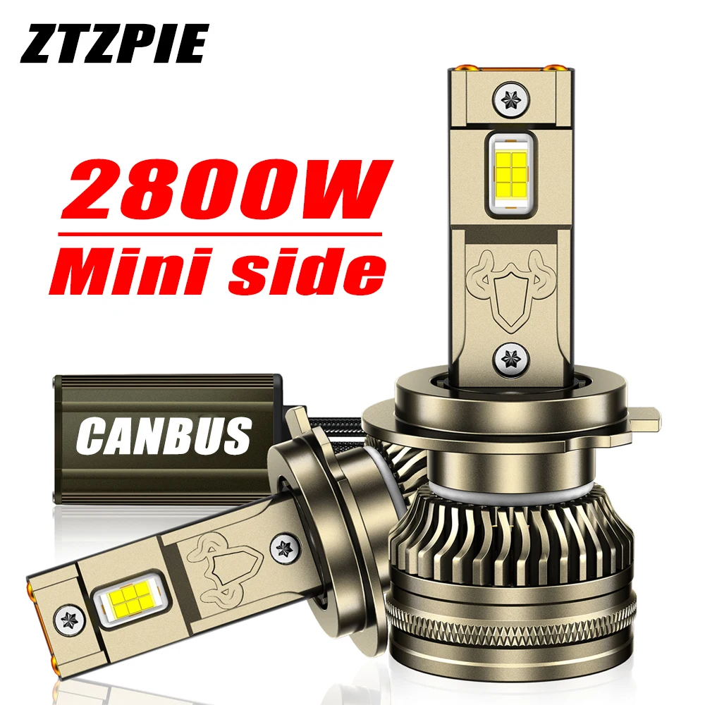 

ZTZPIE 2800 Вт 2-трубный 6500K Автомобильный фонарь H7 H4 Canbus Светодиодная фара HB3 HB4 9005 9006 H1 H11 9012 Лампа CSP 9865 Лампа высокой мощности