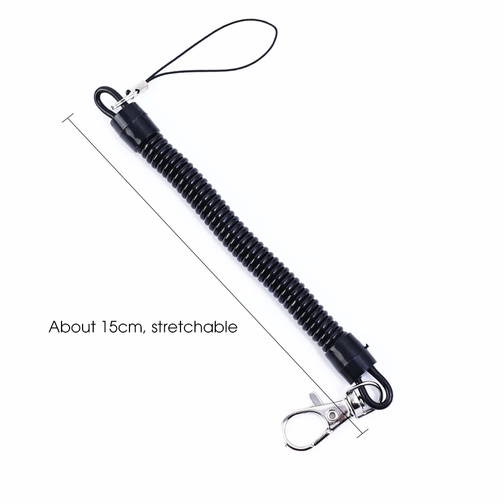 Telescopic Anti-theft Spring Lanyard Wrist Lanyard Gasket Phone Safety Tether For Mobile Phone Accessories Phone Lanyard Strap