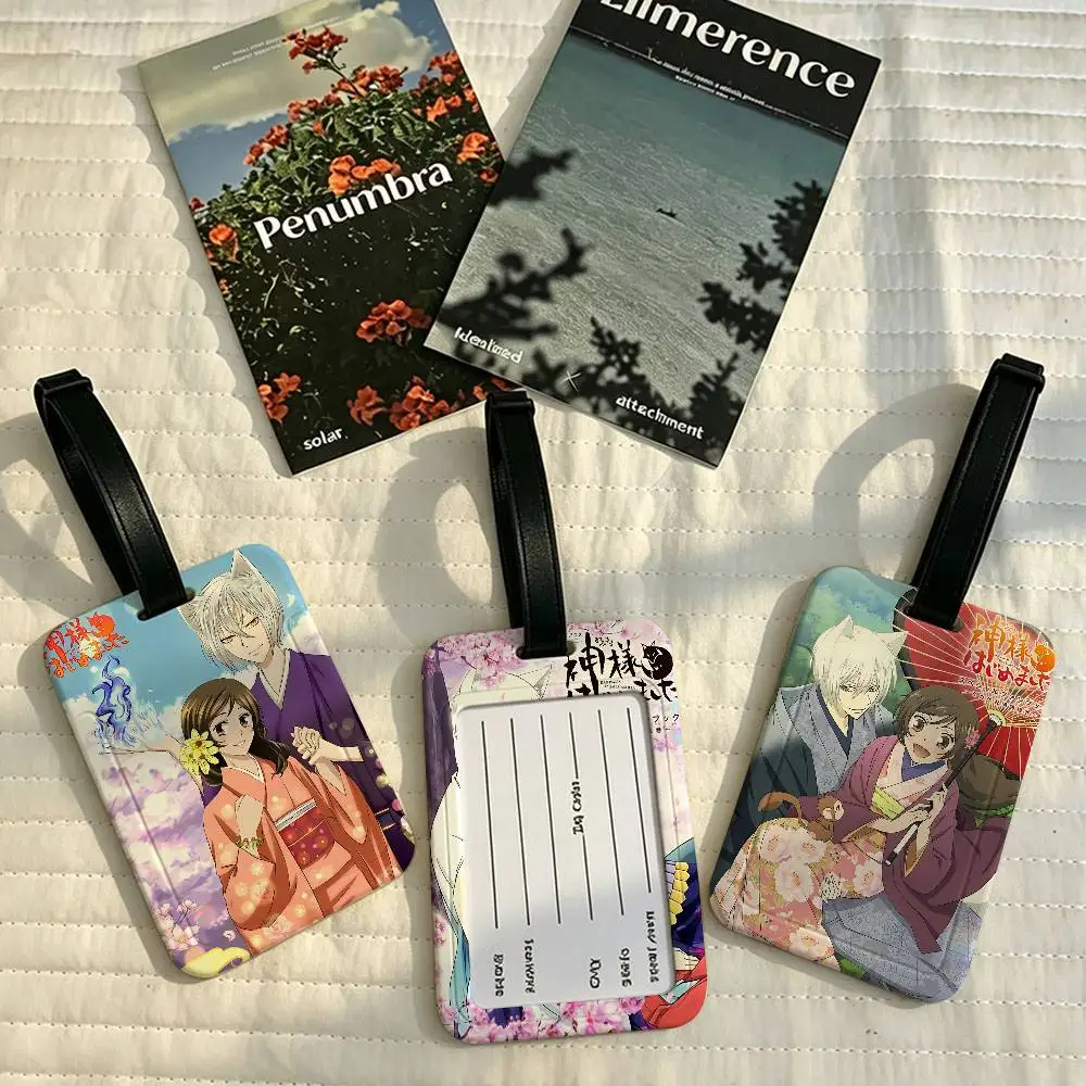 Anime K-Kamisama Kiss Magazine Portable Anti lost Luggage Name Tag PVC Information Card Sleeve Suitcase Backpack Travel Label