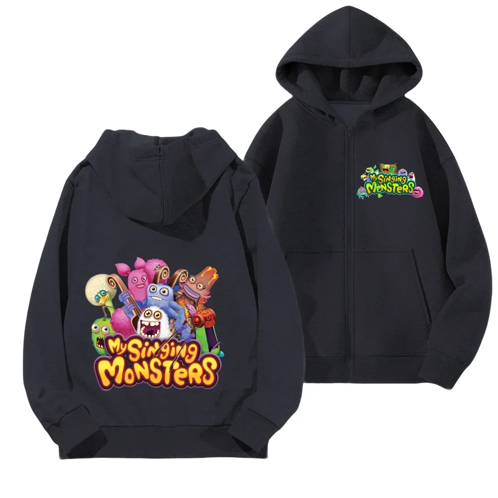 Boys Zipper Hoodie Set Kids Boys Clothing Kids Clothing Top Baby My Singing Monsters Boys Hoodie 3-14 Years Old 2025 New