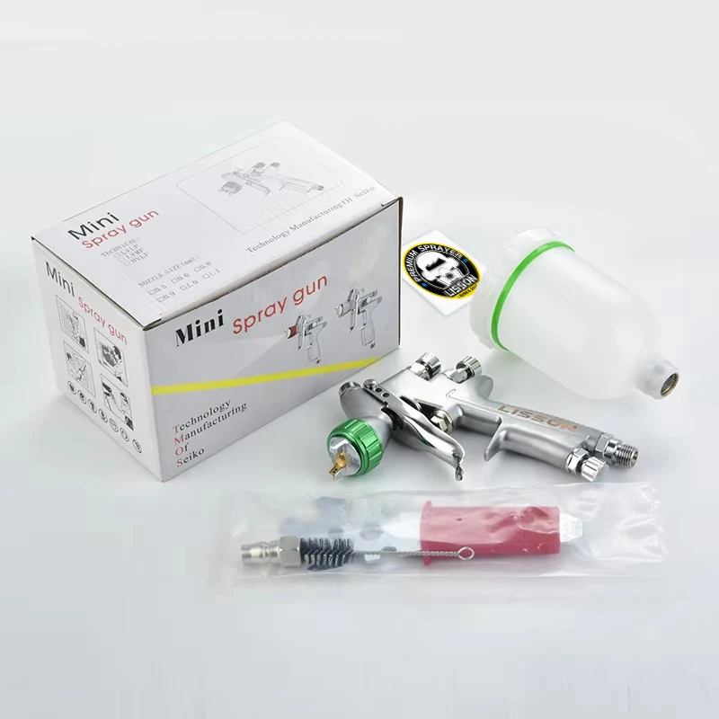 High Quality HVLP Mini Spray Gun 0.8/1.0/1.2mm Airbrush Top Paint Sprayer For Painting Aerograph Car Tool Hot Selling