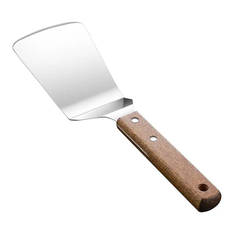 For Cake Pizaa Baking Spatula Baking Tools Stainless Steel Cake Spatula With Wooden Handle Cheese Shove Pizza Shovel Spatula