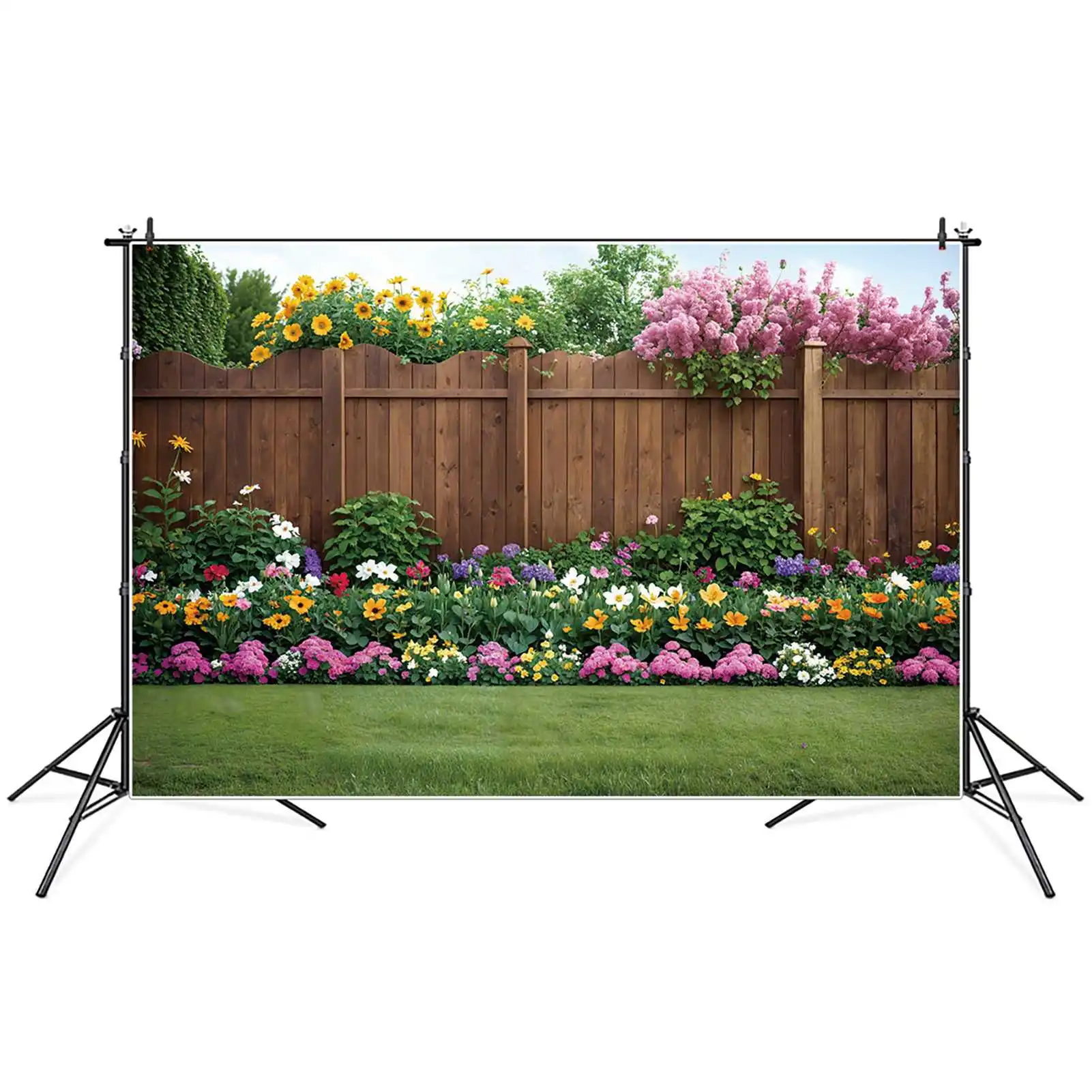 Spring Garden Cenários De Fotografia De Parede De Madeira, Decoração Do Partido, Personalizado Kids Photo Background, Photoshoot Props