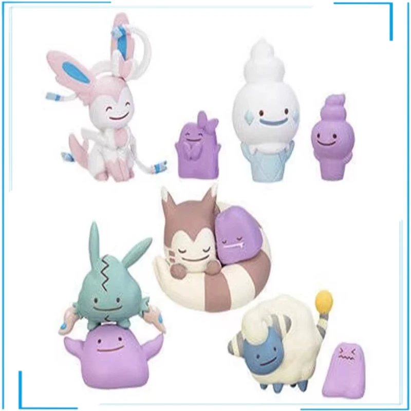 Pokémon Furret Trubbish Kawaii Collection Ornament Gashapon GACHA Action Figure Model Toys