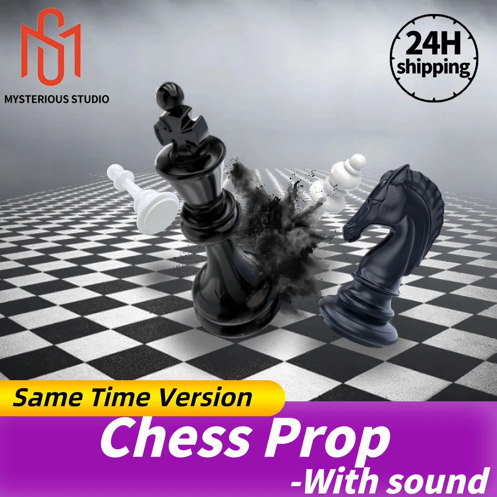 

Mysterious Studio Real Life Escape Room Escape Room Props Chess Prop Put the Chessman to Right Place to Unlock Room Escape Prop