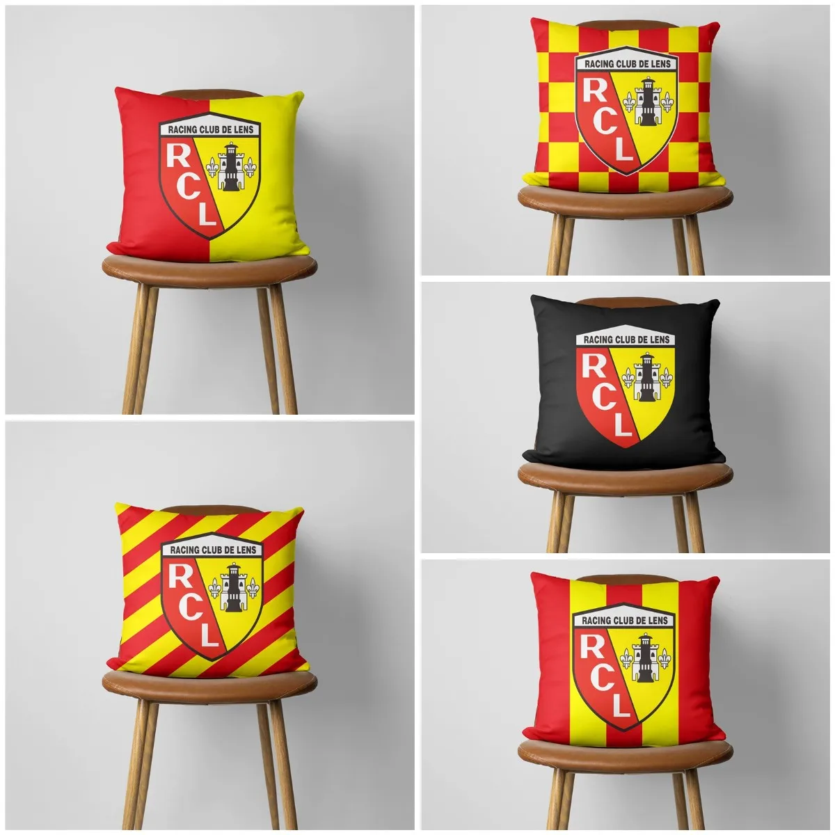 France RC Lens Pillowcase Home Decor Cushion Cover 18*18 Inch Polyester Home Decor Sleeping Pillow Sofa Back Office