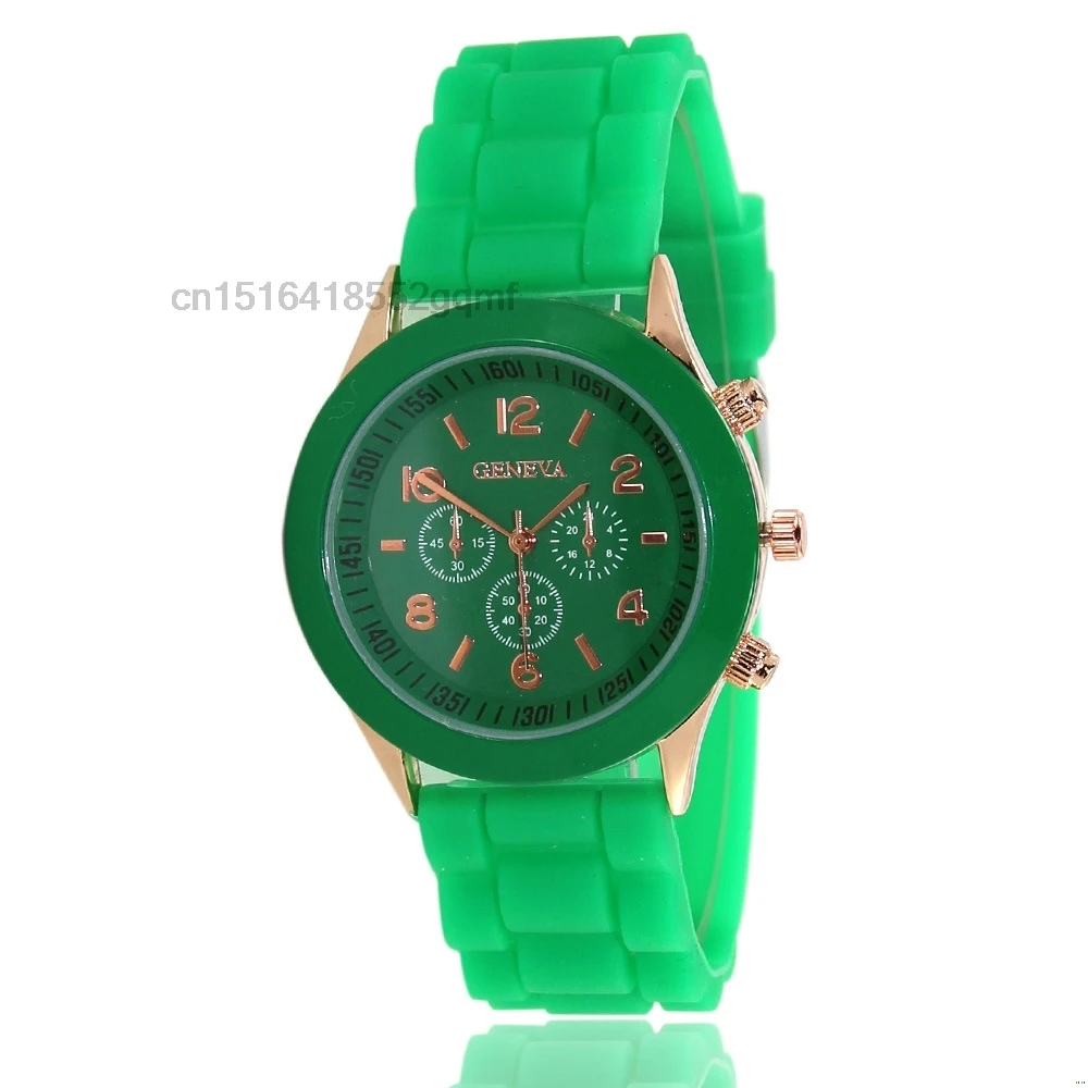 Luxury Watch Women Fashion Geneva Silicone Three Eyes Double Roman Digital Men Leather Quartz Wristwatches Ladies Clock Gift