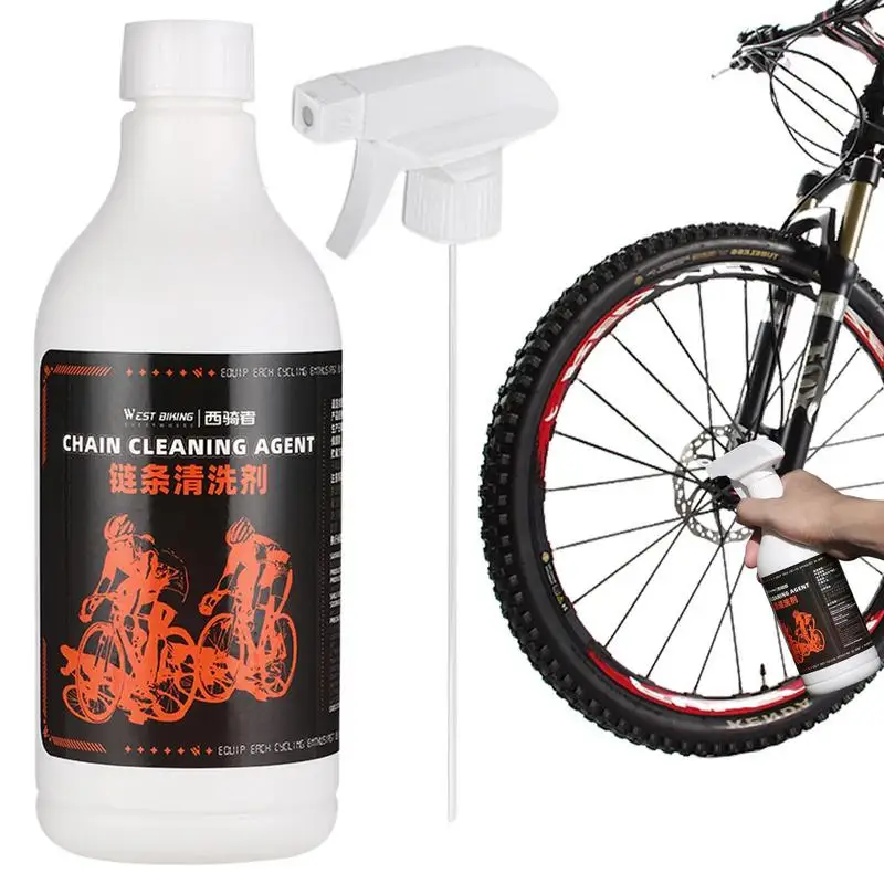 Bike Chain Cleaner 500ml Bike Drivetrain Degreaser Effective Bike Cleaning Spray For Mountain Bikes Bicycles And More