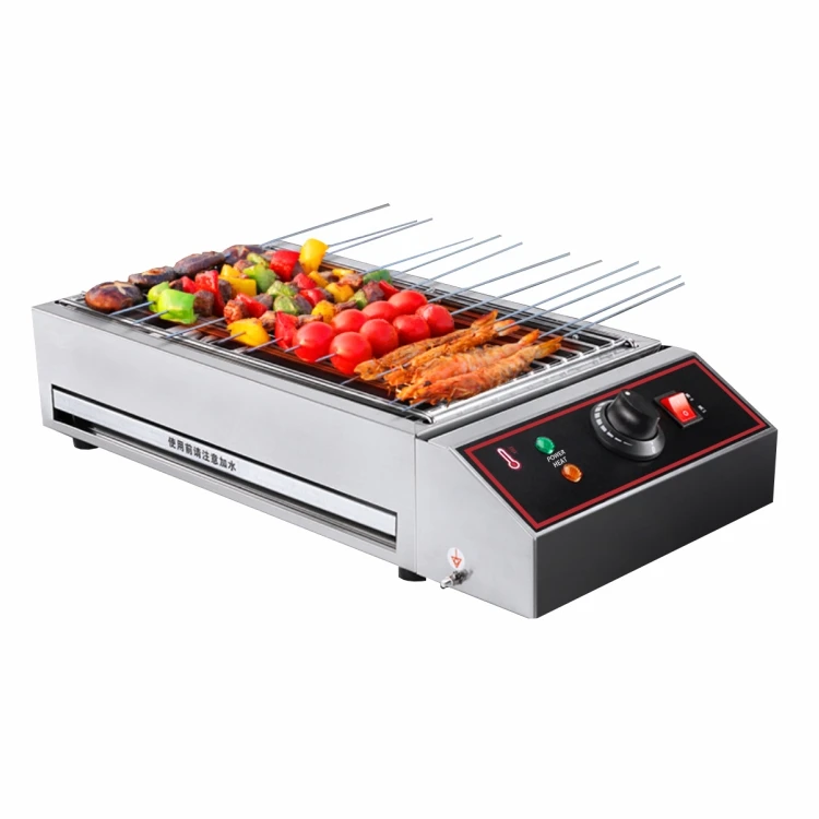 Portable BBQ Grills Smokeless Energy Efficient Stainless Steel Flat Top Barbeque Snack Machine Manufacturers