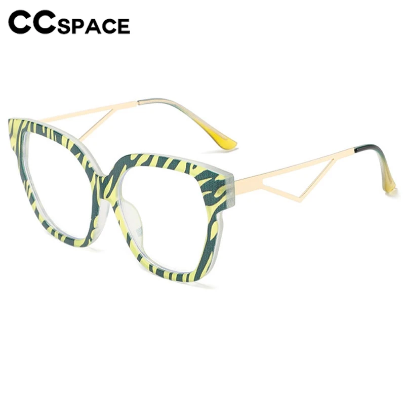 Color-blocked Square Reading Glasses Women Stylish Large Size Resin Optical Presbyopic Eyeglass Custom Diopter+50~+600 #304129