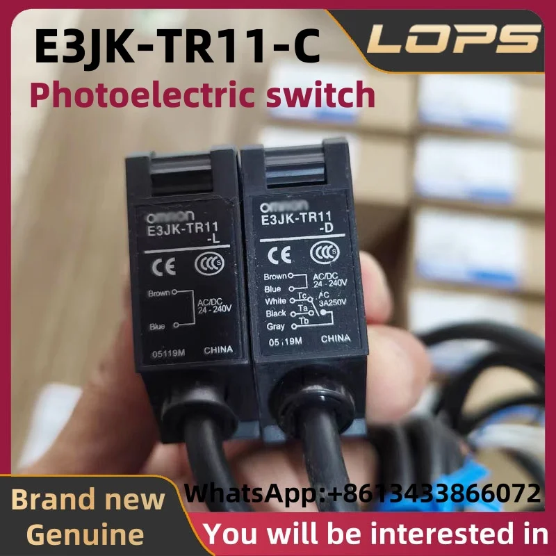 

E3JK-TR11-C Совершенно новый оригинальный фотоэлектрический датчик, большой запас на складе, добро пожаловать за консультацией.
