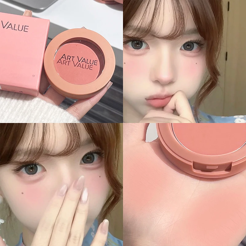 

Natural Cheek Tint Blush Palette Mineral Powder Blusher Waterproof Matte Face Blusher Contour Soft Rouge Brighten Female Makeup