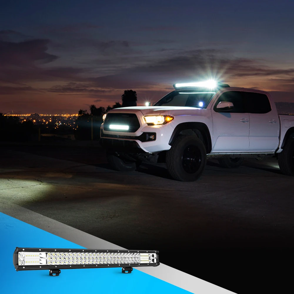 

Nilight 26Inch Triple Row LED Light Bar 297W 29700LM Flood Spot Combo Beam Off Road Driving Lights Super Bright Fog Lamp for Truck Pickup Jeep SUV ATV UTV Boat Marine 4x4 Camper Van Outdoor Work Auxiliary Lighting