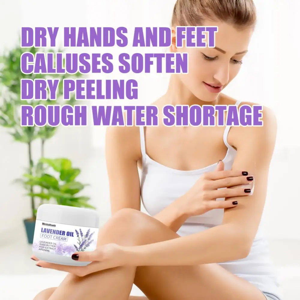 Lavender Oil Anti Crack Foot Cream Heel Cracked Repair Cream Winter Moisturize Skin Soften Callus Dead Skin Hands Feet Care