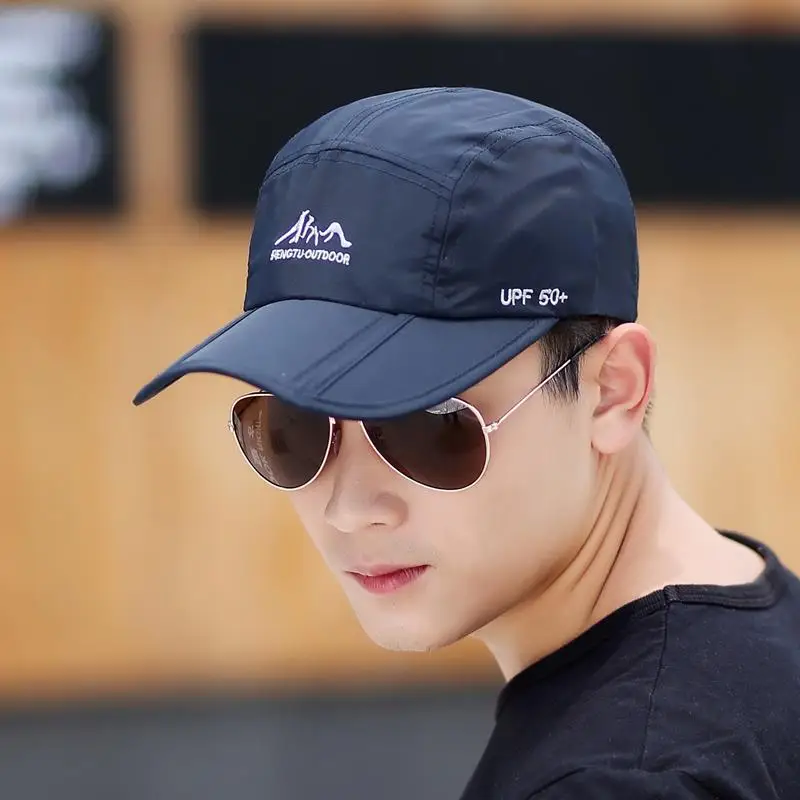 Men's Baseball Caps Summer Outdoor Sports Quick Dry Hat Sun Protection Yangyang Duckbill Cap Mountain Climbing Foldable Hats