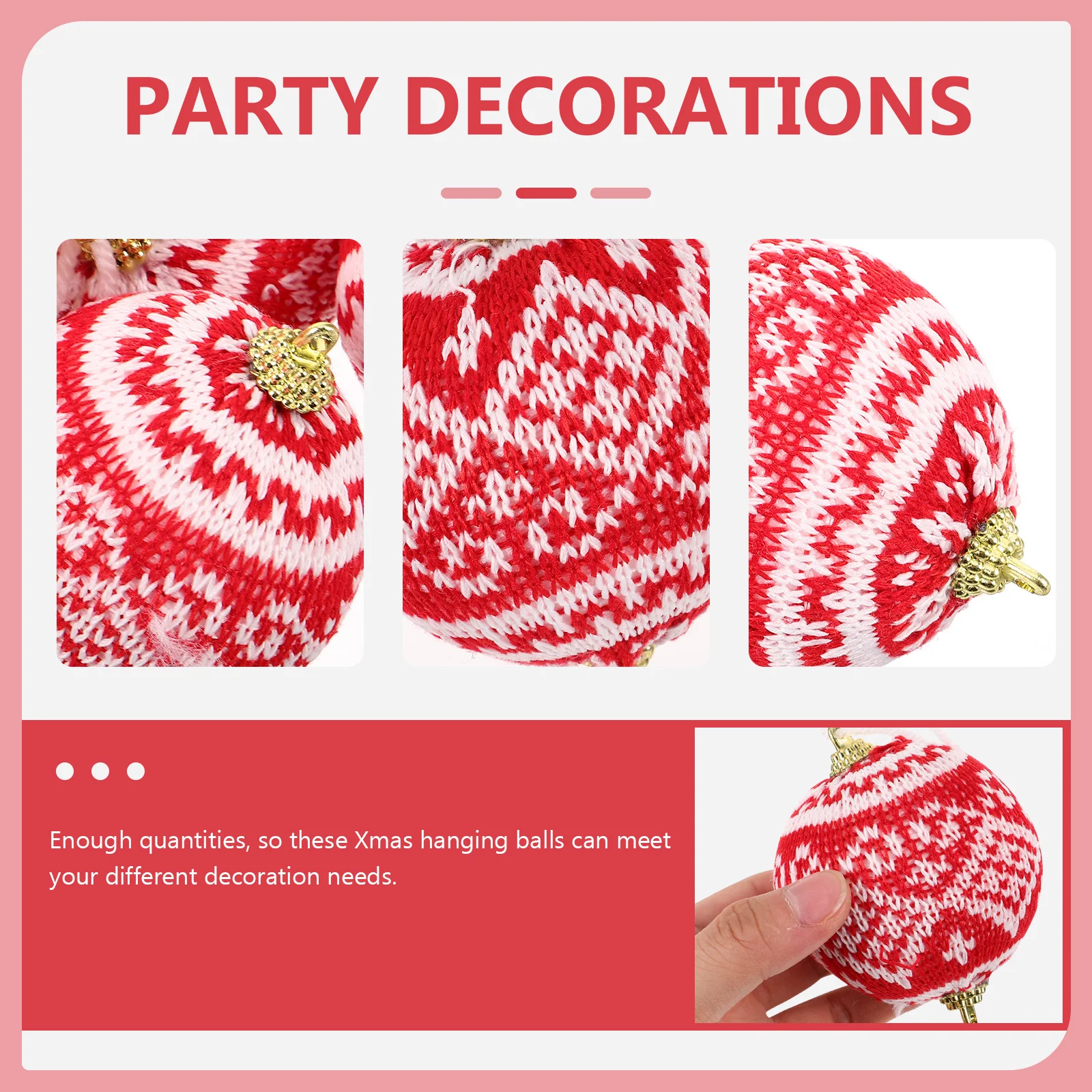 

12Pcs Xmas Ornaments Christmas Ball Pendant Decorations Festive Tree Balls Party Supplies Christmas Tree Balls