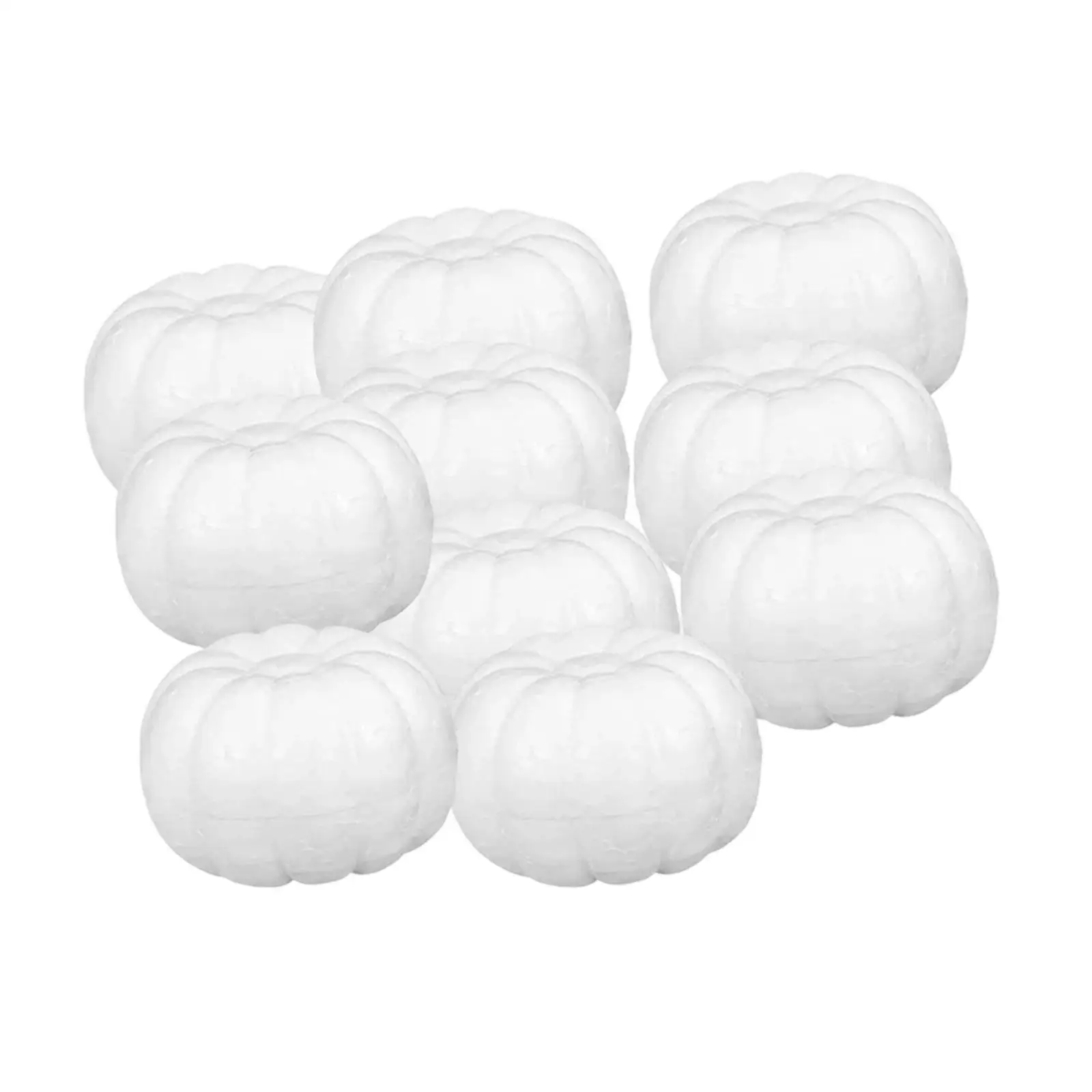 10x Foam Pumpkins Crafts Kids Gift Decorative Artificial Pumpkins Props for Halloween Birthday Holiday Autumn Fall Harvest