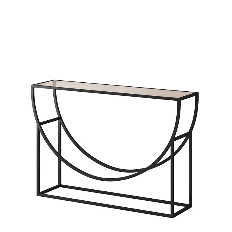 LMM light luxury tempered glass Nordic entrance platform against the wall into the door entrance cabinet
