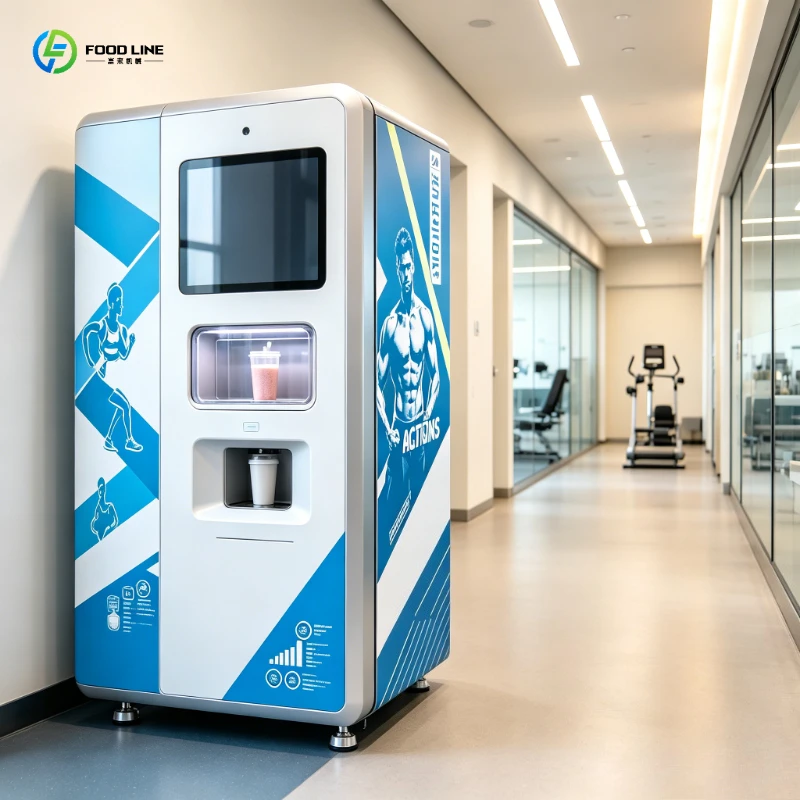 Protein Shake Vending Machine Anti-Bacterial Cooler SDK Tap Card Mobile Wallet Pay for Medical Staff Room