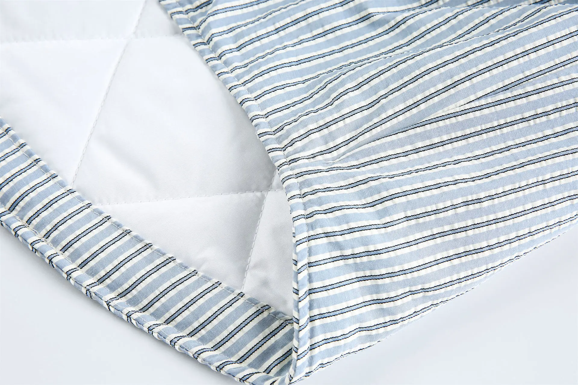 FW2025 اليابانية الرجعية مخطط فائدة سترة قطن للجنسين فضفاضة تناسب الدافئة بدوره إلى أسفل طوق مبطن عمال قميص معطف الأمريكية #6