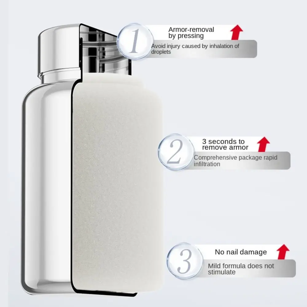 ใหม่ 80ml กาวเล็บ Remover Quick ฟองน้ําเล็บ Remover ลบกดบนเล็บอุปกรณ์เครื่องมือกดบนเล็บ