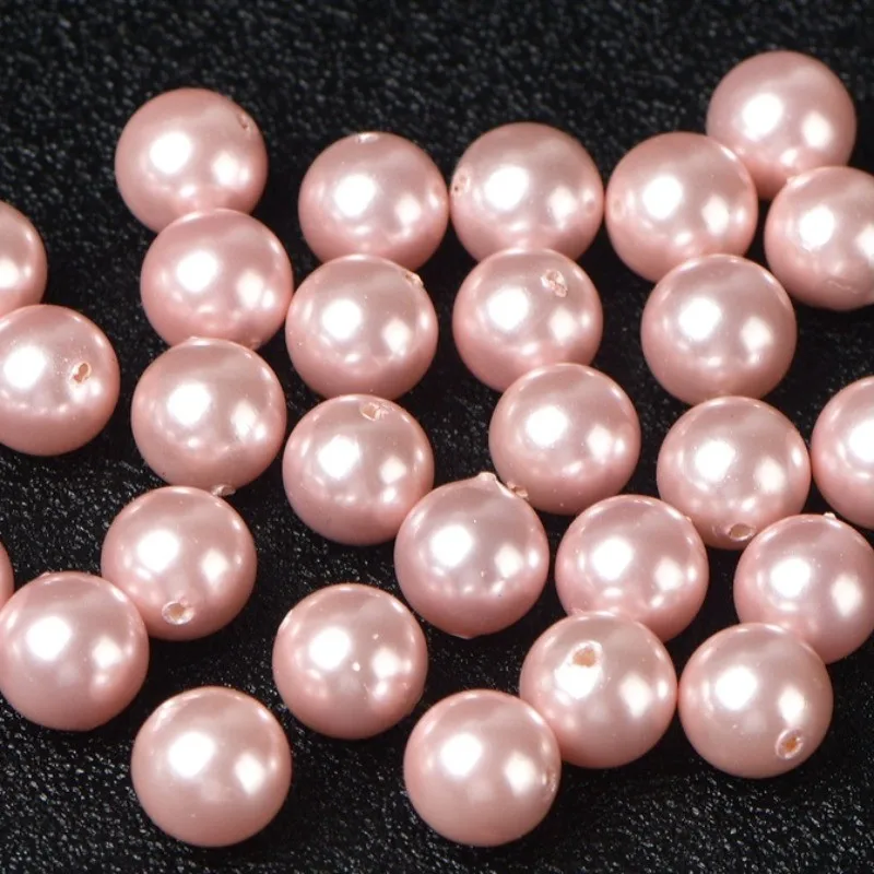 4A Natural Pink Shell Pearl Single Bead DIY Beads Crystal Jewelry Making