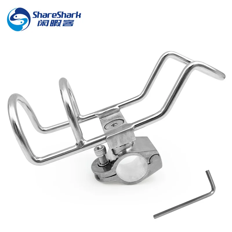 Stainless Steel Boat Fishing Rod Holder Tube Clamp Multi-Directional Mm