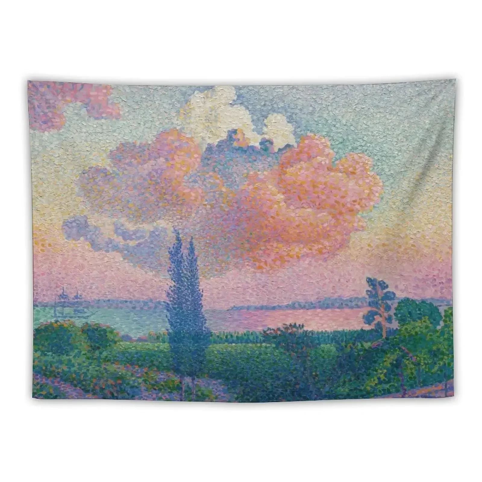 

The Rose Cloud by Henri-Edmond Cross, 1896 Tapestry Wallpaper Tapete For The Wall Cute Decor Tapestry