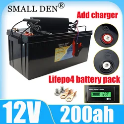 New 12V 24V 310ah 280ah 200ah 100ah Lifepo4 battery pack with built-in BMS 12.8V RV marine outdoor power solar storage system