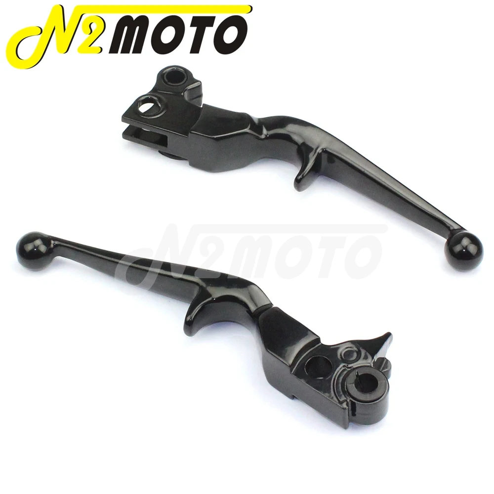 Black / Chrome Motorcycle Brake Clutch Lever For Harley Sportster XL 883 1200 Touring Dyna Softail Handle Cable Shifter Levers