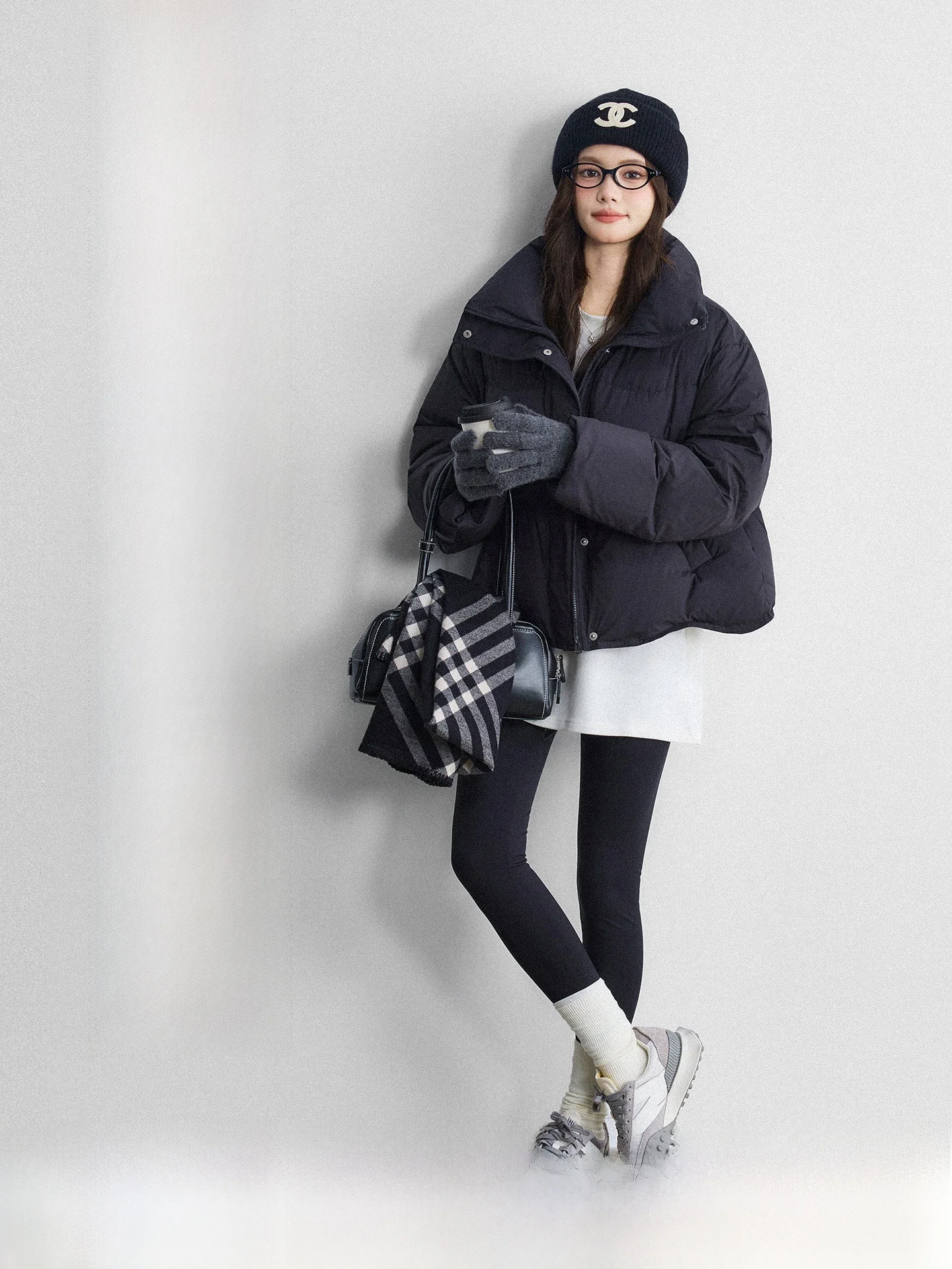 

Women's Knitted Fce Lined Base Layer Pants Winter Faion Slimming Outerwear Warm Trousers Elastic Waist Long Cotton Blend