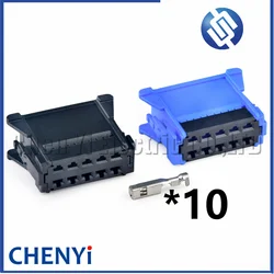 10 Pin Car Heater blower resistor connector harness plug 98174-1004 98174-1002 297115 8200729298 For PEUGEOT CITROEN Renault