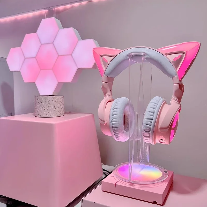 

Light suspension handle holder, desktop earphone holder.