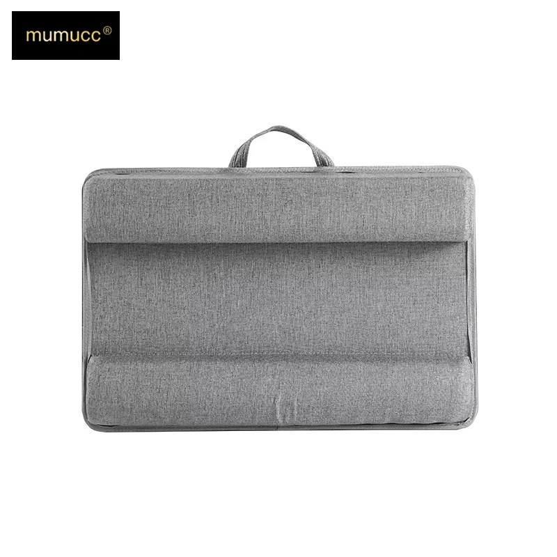 Multi Purpose Laptop Desk Leg Table Design of Double Groove Anti Slip Bar Embedded Mouse Pad Use with Sofa Bedroom Portable