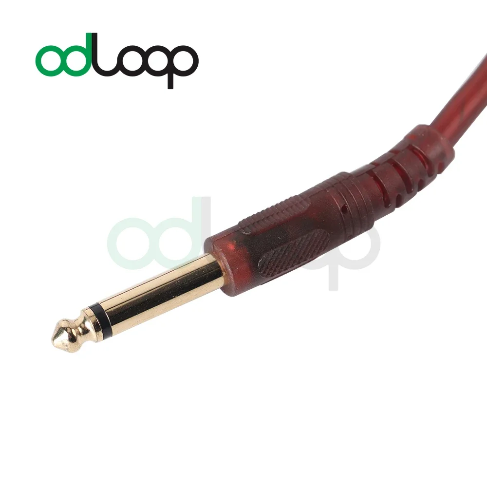 ODLOOP 3m Guitar Cable 6.35mm Mono Jack Speaker Cable Instrument Male To Male Compatible with Electric Bass Guitar Keyboard