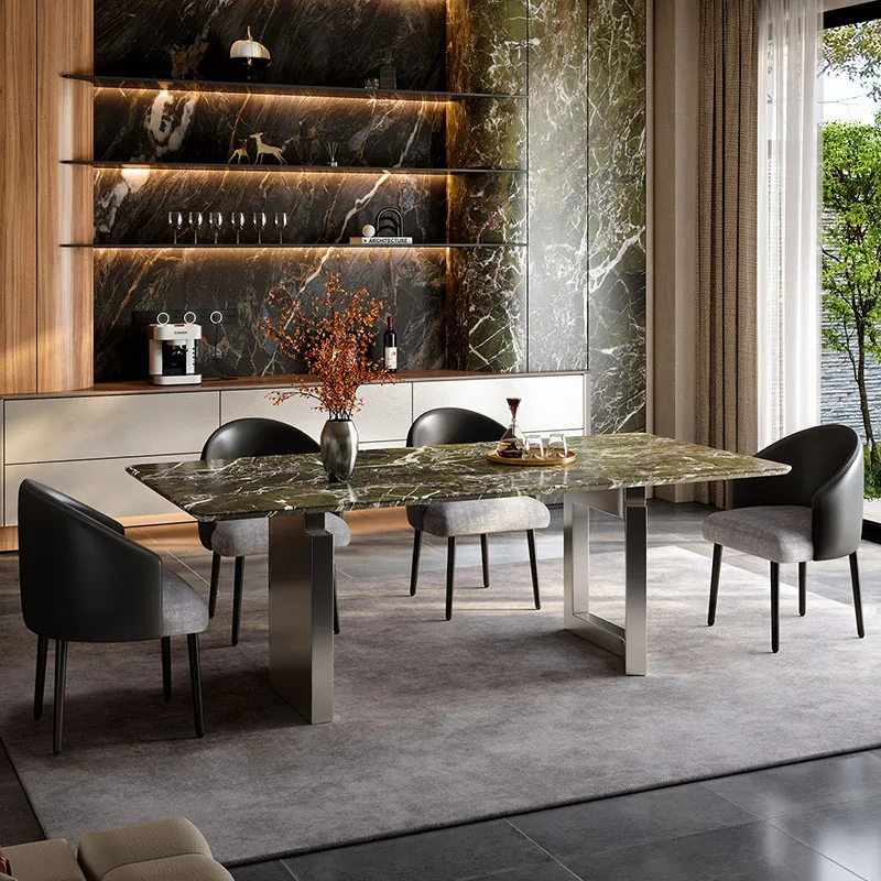 Extending Luxury Dining Table Coffee Restaurant Kitchen Center Writing Dining Table Designer Modern Muebles Salon Furniture