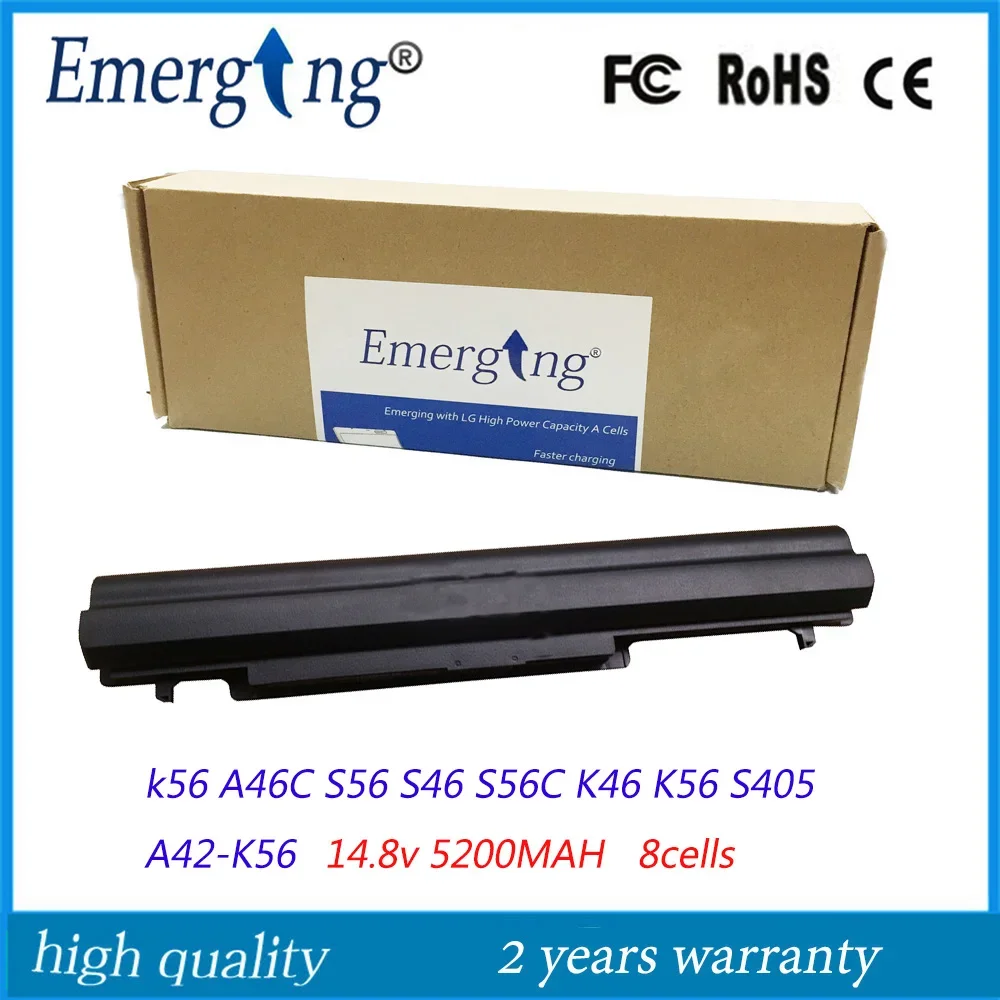 

8cells 14.8V New Laptop Battery for ASUS K46 E46C K56 K56V K56CA K56CM S56 A31-K56 A32-K56 A42-K56