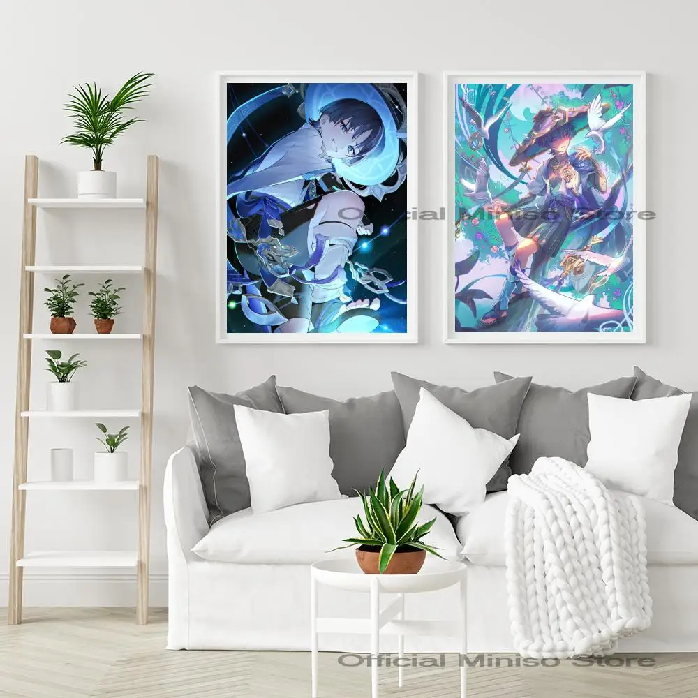 Genshin Impact Wanderer Poster Paper Print Home Living Room Bedroom Entrance Bar Restaurant Cafe Art Painting Decoration