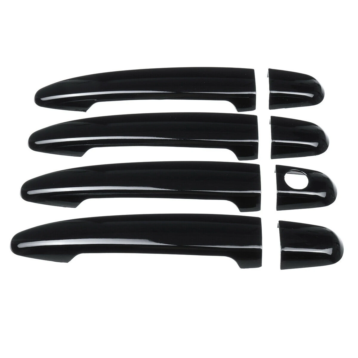 Car 8Pcs Door Handle Cover for Toyota Highlander Avalon Camry Sienna Tacoma 4Runner Lexus GS300/350/430/460 Gloss Black